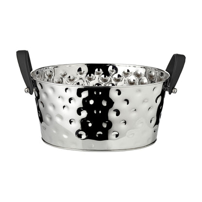 Champagnekøler i rustfrit stål, hamret - 39×29 cm