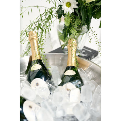 Steel champagne bowl Cara Ø 40 cm – double-walled, set of 2