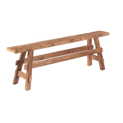 Teak bench, natural - 150 × 50 cm