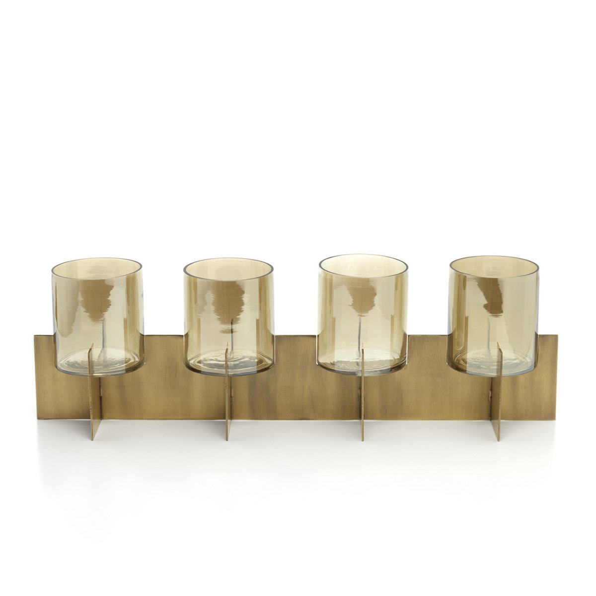 Quarta candle holder, solid brass - 4-arm