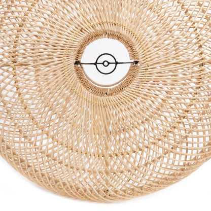 Wholly pendant light, small – hand-woven rattan