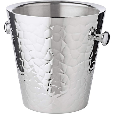 Champagnerkühler mit Griffen, Edelstahl – 23 cm