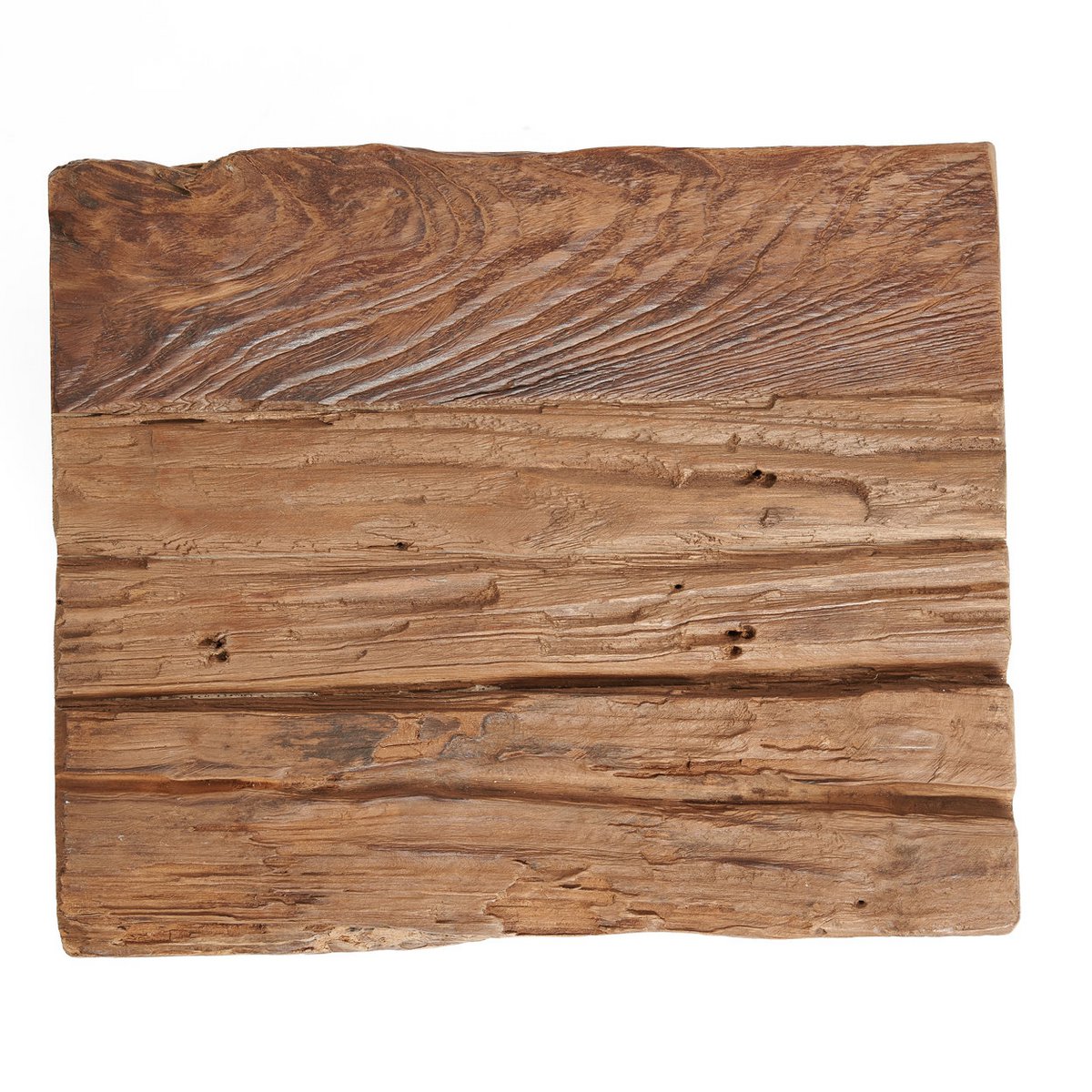 Small wood stool 29×21 cm - natural, Indonesia