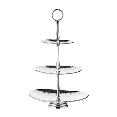 Gulf tiered stand, stainless steel, 49cm
