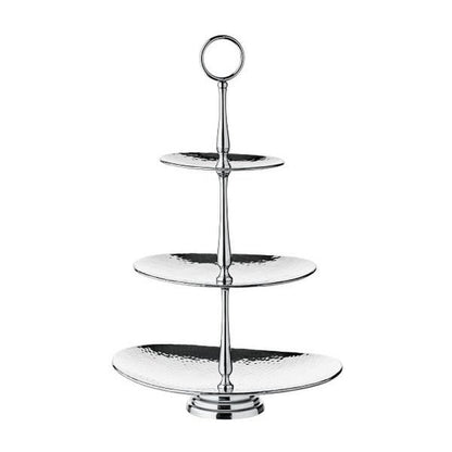 Gulf tiered stand, stainless steel, 49cm