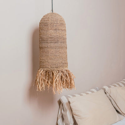 Hängeleuchte KAWAH aus Bast & Rattan – 25 cm, 50 cm hoch