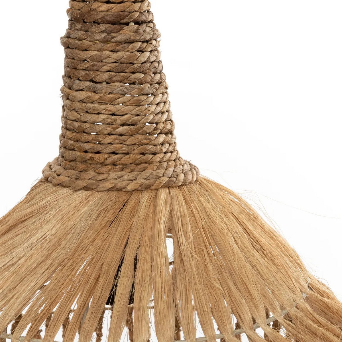 Abaca grass pendant lamp, natural - L
