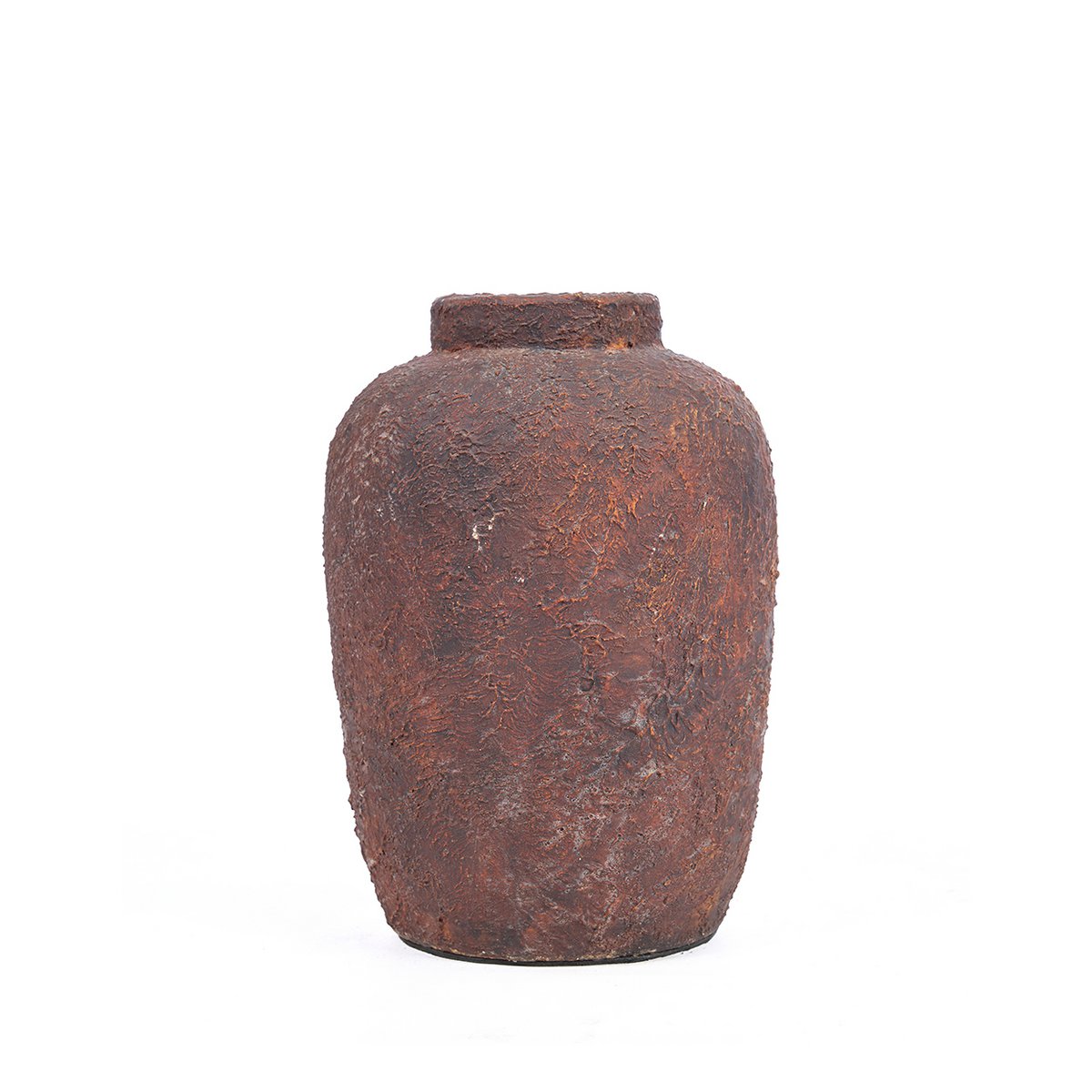 Terracotta vase, small - burgundy handmade