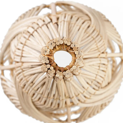 Høj pendel i rattan, 30 × 70 cm – flaskesilhuet