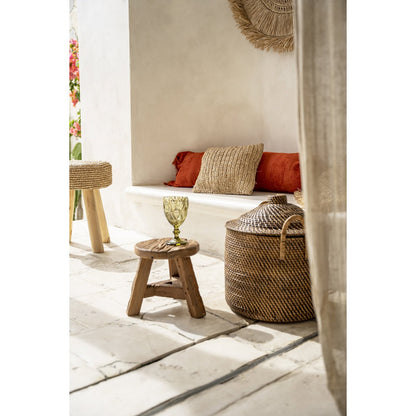 Yatai wood stool - natural, small