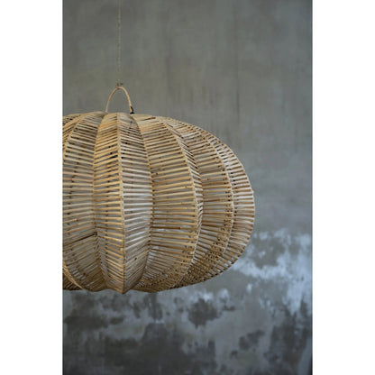 Rattan pendant light, 45 cm - natural beige lantern