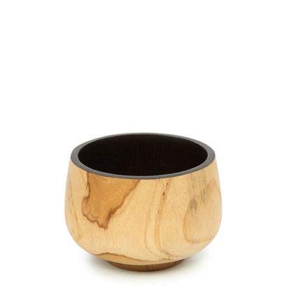 Wood bowl 12 cm - round, low profile