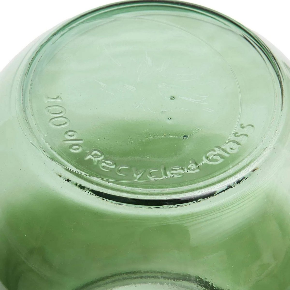 Recycled glass vase, small - green