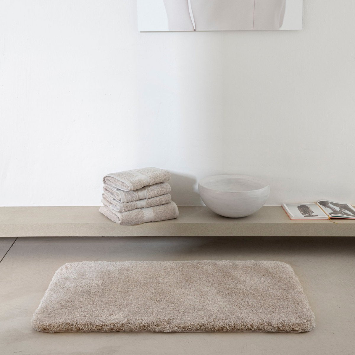 Montana bademåtte, taupe – 100 × 60 cm