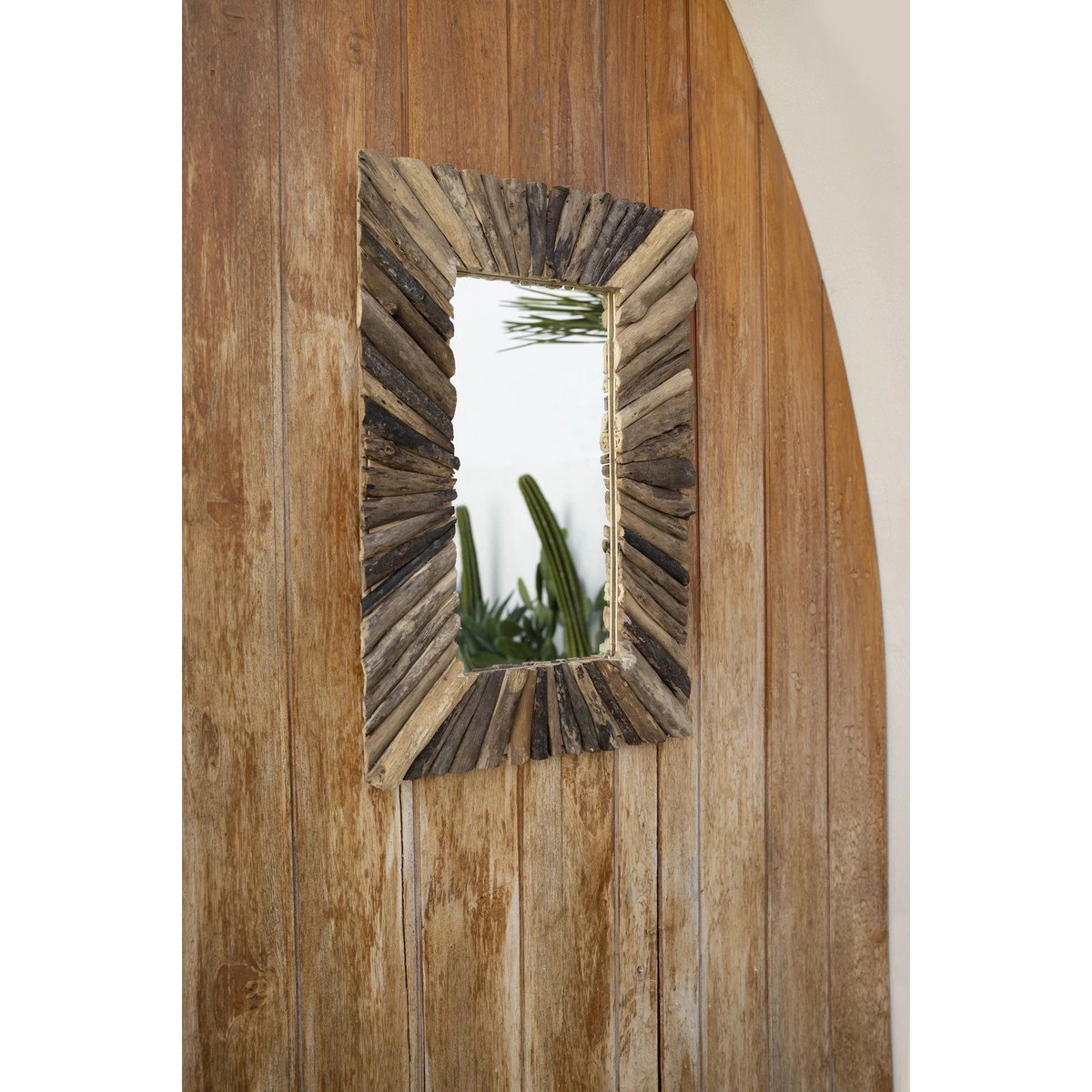 Driftwood framed mirror, natural - M