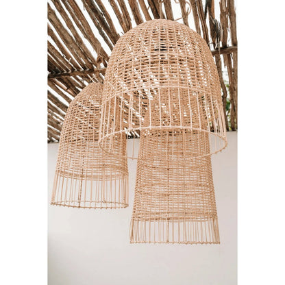 Rattan pendant light 50×55 cm - natural finish