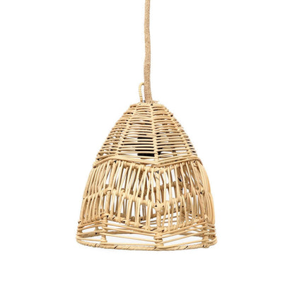Rattan Pendelleuchte S – handgewebt, 20 cm Durchmesser
