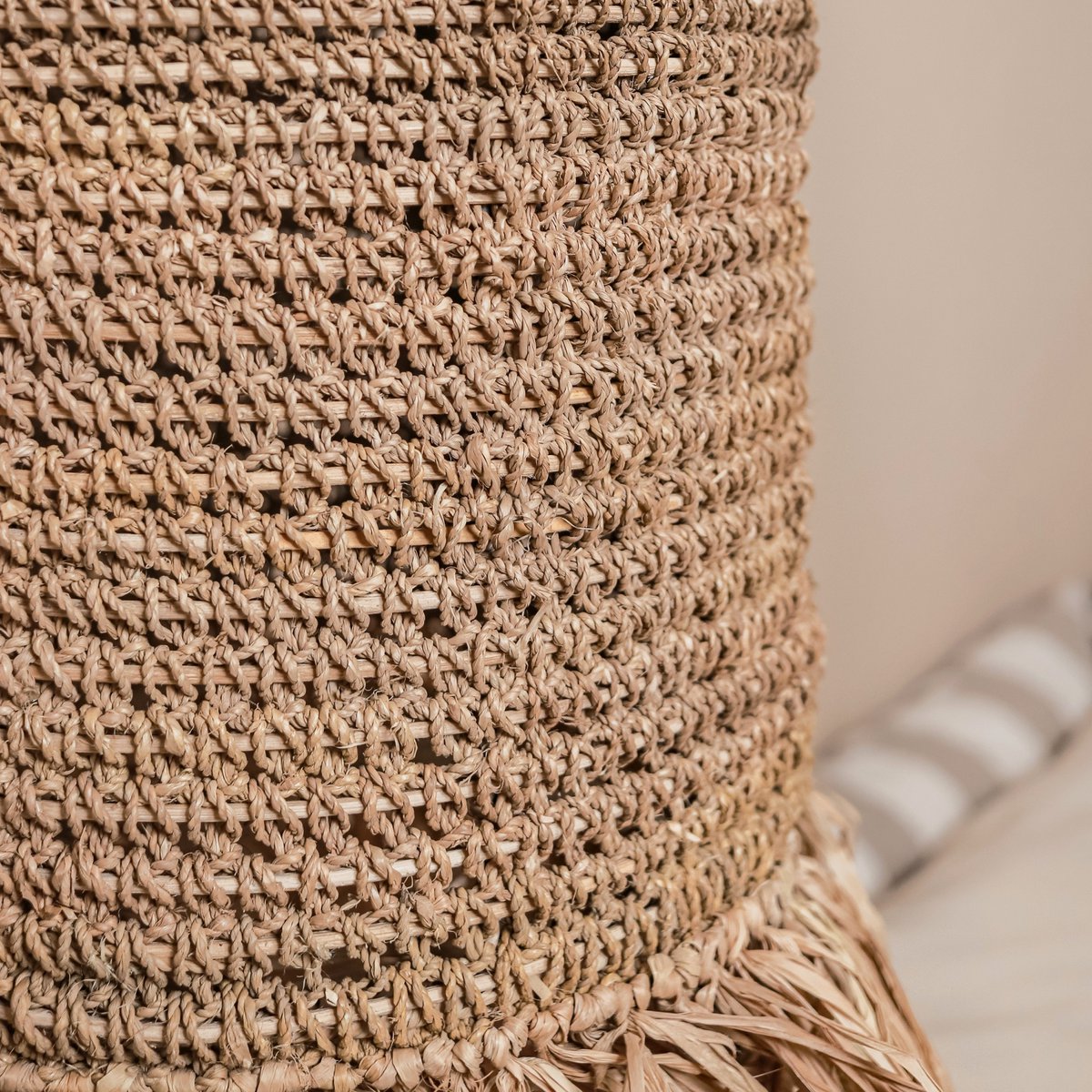 Hängeleuchte KAWAH aus Bast & Rattan – 25 cm, 50 cm hoch