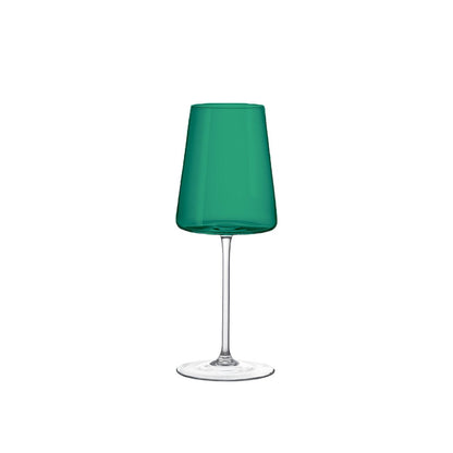 Wine glasses, coloured - set of 6, 400 ml