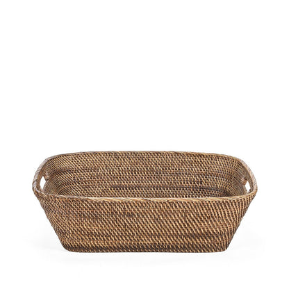 Wäschekorb aus Rattan, groß – handgeflochten