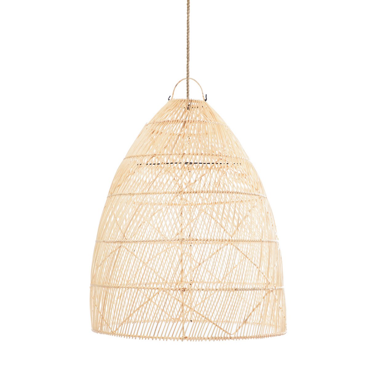 Rattan pendel, tvundet flet - M, 90 cm
