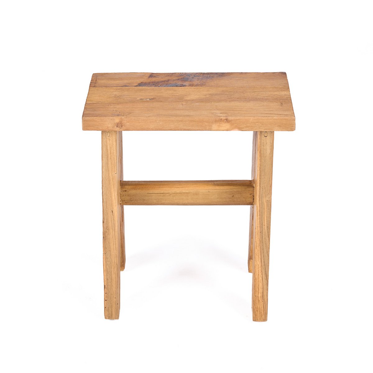 Teak stool with sturdy legs - 40 cm
