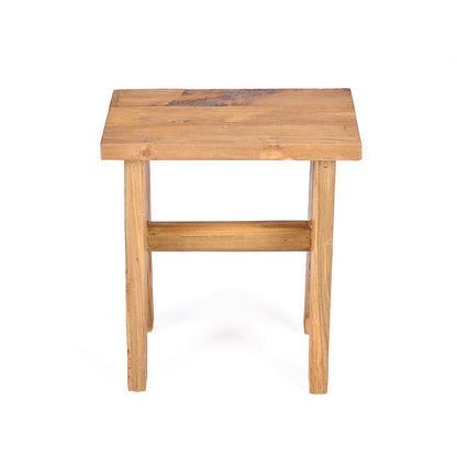 Teak stool with sturdy legs - 40 cm