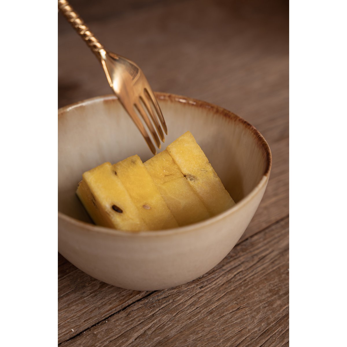 Stoneware bowl 11 cm - white, made in Portugal