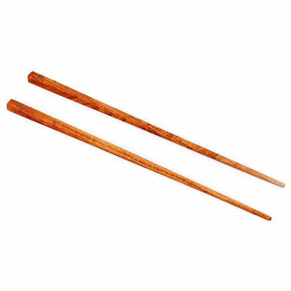 Teak root chopsticks, 23 cm – natural wood pair
