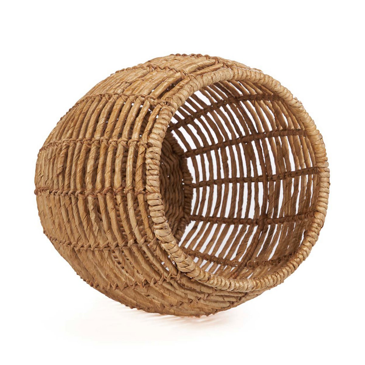 Handwoven banana leaf stool 48 cm - Brown