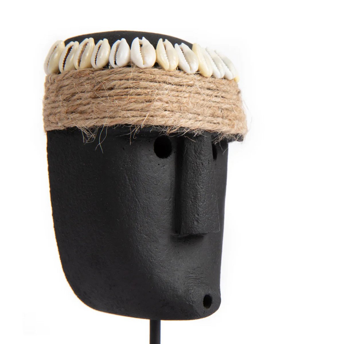 Hand-carved stone sculpture - Sumba, black