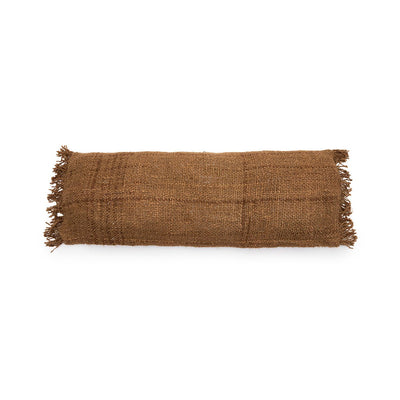Cotton cushion cover 35×100 cm - brown