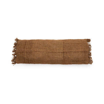 Cotton cushion cover 35×100 cm - brown
