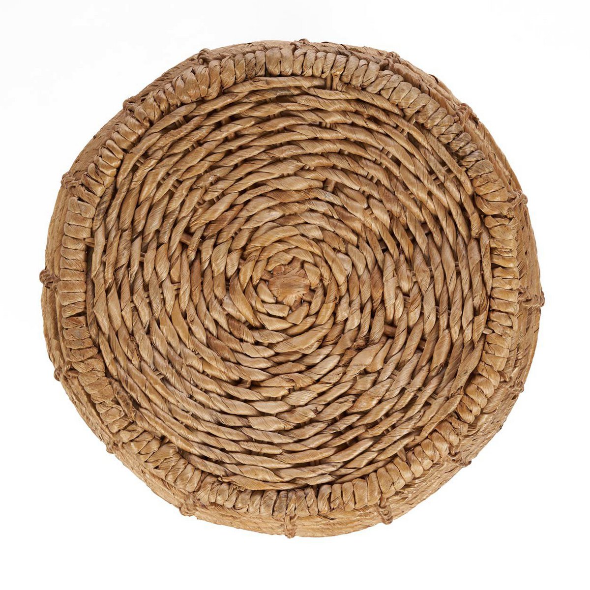 Handwoven banana leaf stool 48 cm - Brown