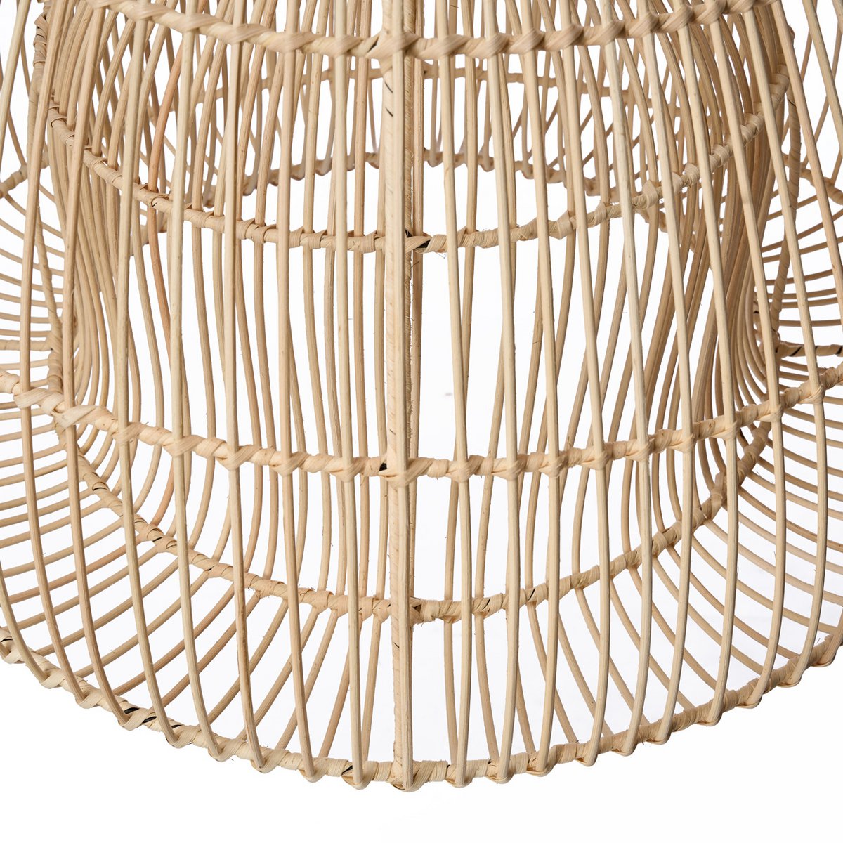 Rattan pendellampe 50 cm – håndvævet i Indonesien