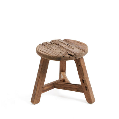 Wood stool, 37 × 33 cm - Natural (M)