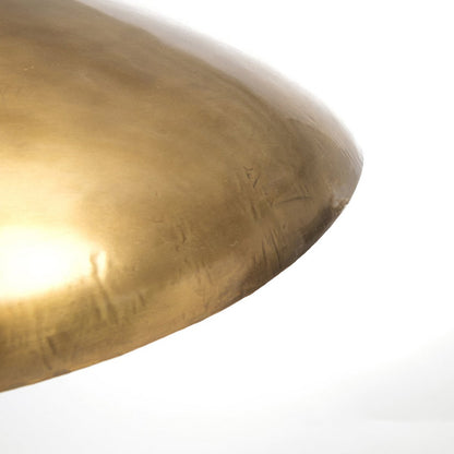 Messing-Eisen-Pendelleuchte, gewölbte Kuppel – XL, 100 cm