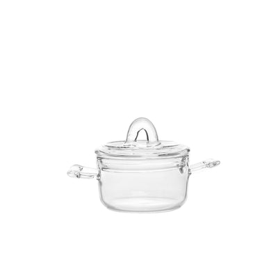 Glass mini saucepan 7×11×6 cm