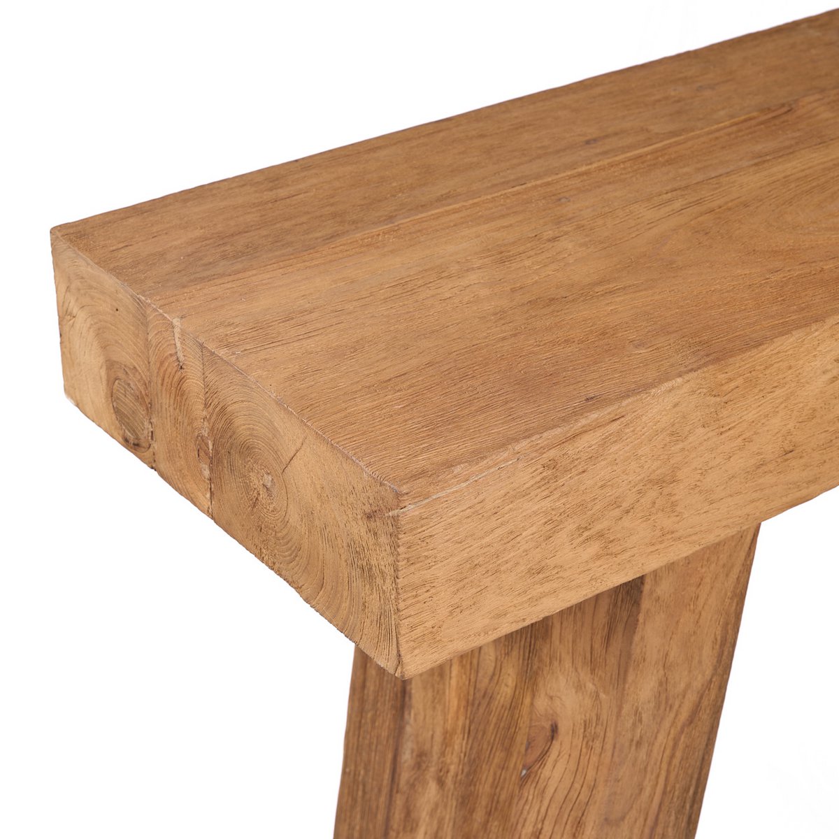 Teak console table, 86 cm - natural