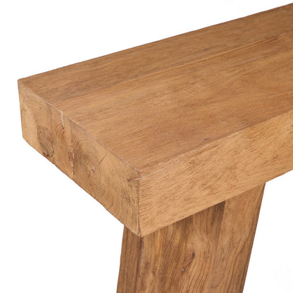 Teak console table, 86 cm - natural