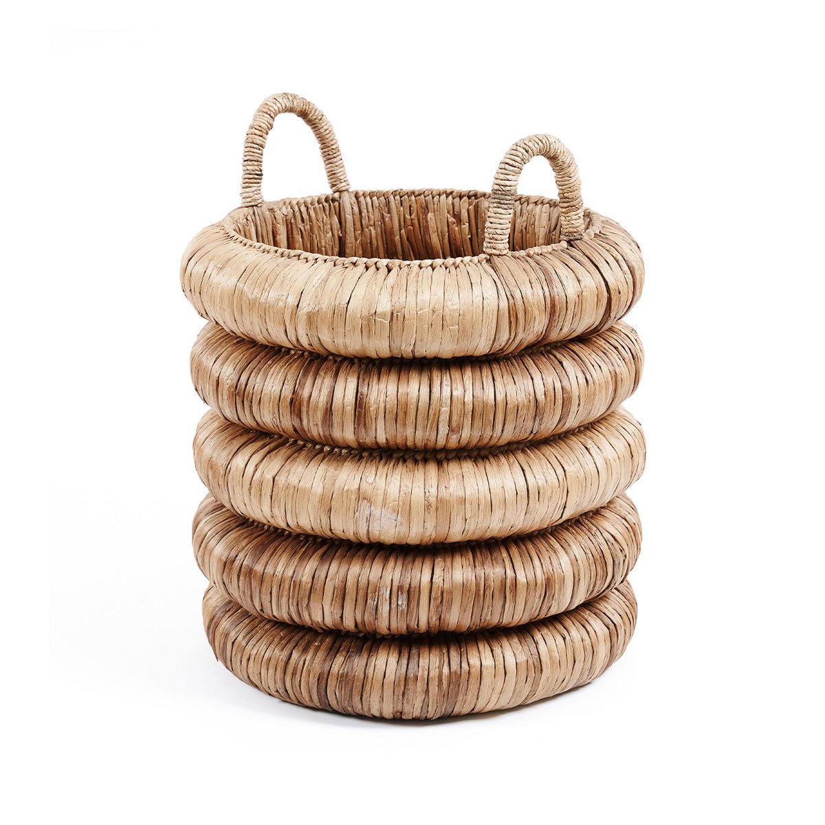 Seagrass cylinder basket 54 × 66 cm - beige