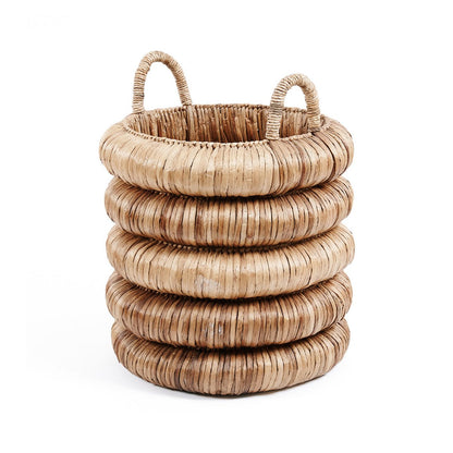 Seagrass cylinder basket 54 × 66 cm - beige