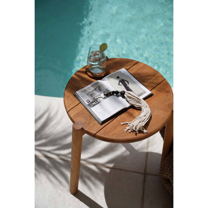 Teak side table, 47 × 50 cm - Outdoor
