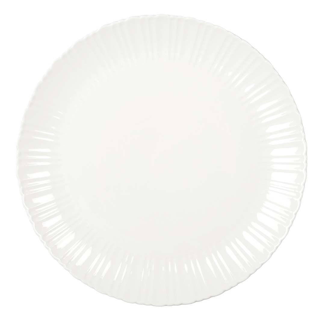 Flora white presentation plate 31.8 cm