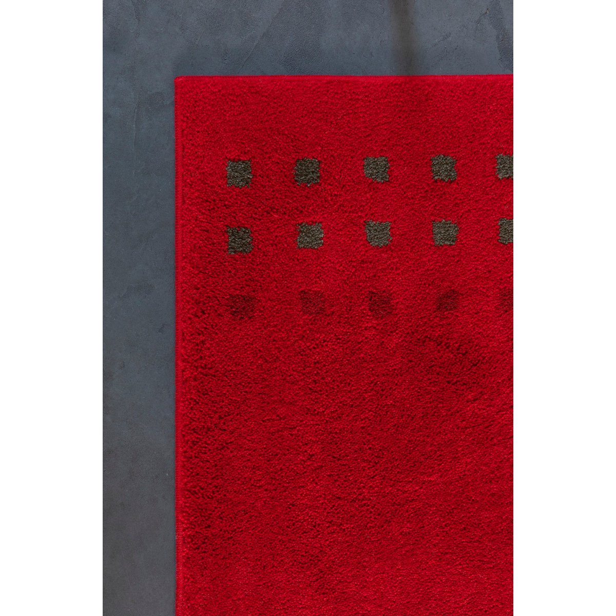 Acrylic bath mat 60×100 cm - red, deep pile