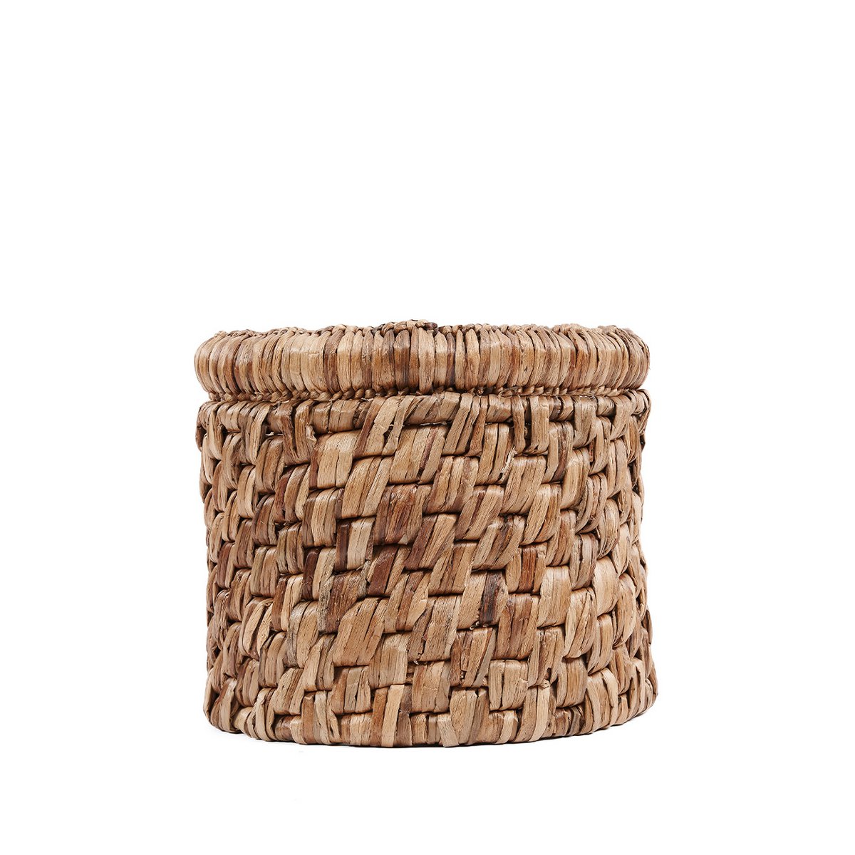 Seagrass basket with diagonal weave - 36 cm