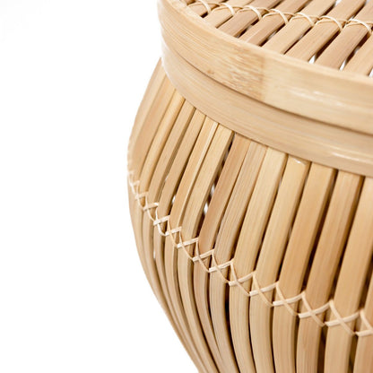 Bamboo side table Batavia M – ø45 × 32 cm, Indonesia