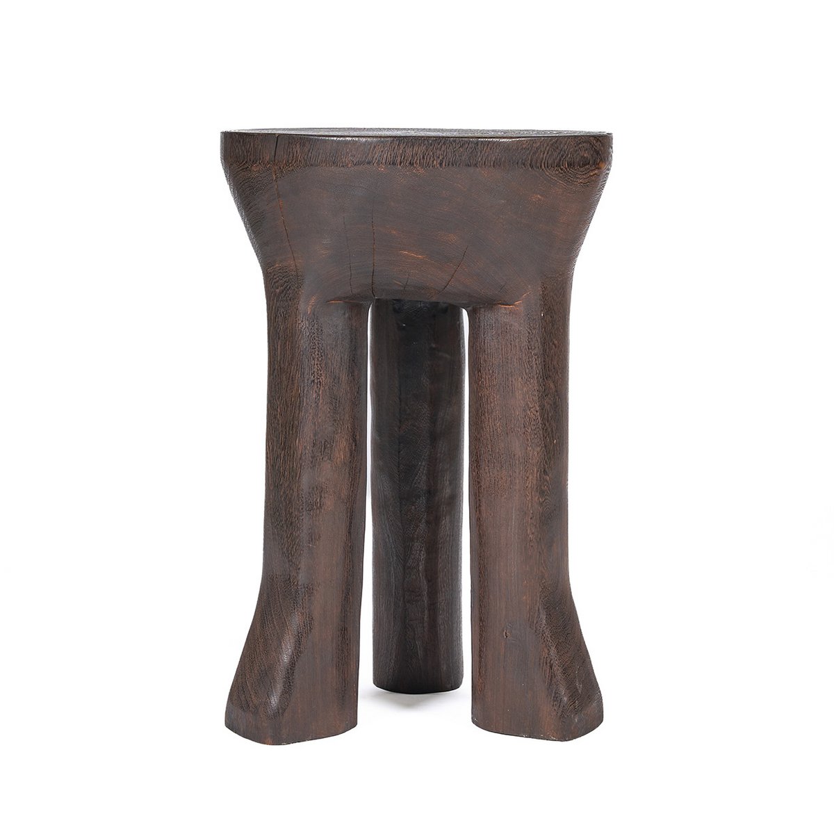 Java Trebenet Sidebord, 40 cm - Mørk valnød