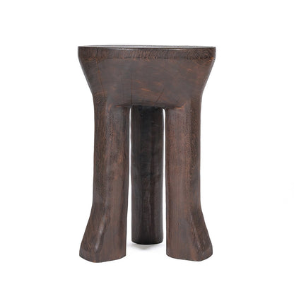 Java Trebenet Sidebord, 40 cm - Mørk valnød