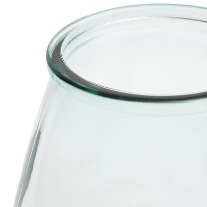 Recycled glass vase, medium - blue, large